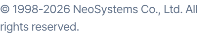 © 1998-2026 NeoSystems Co., Ltd. All rights reserved.